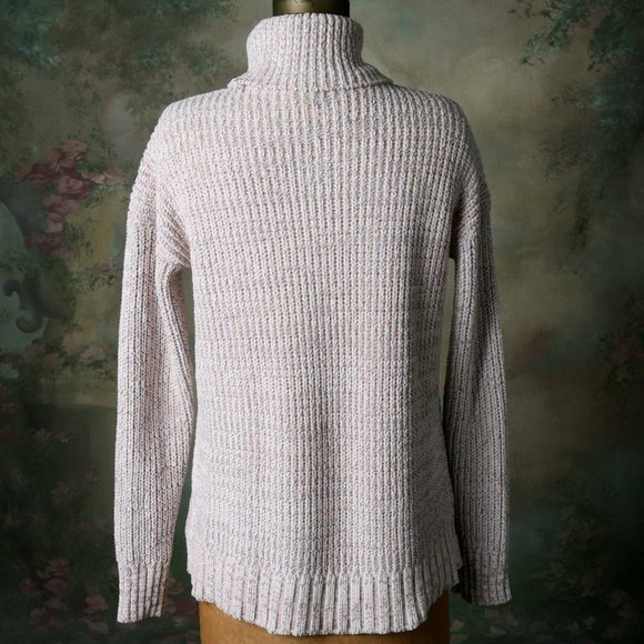 Palette Blush Chenile Cozy Turtleneck Sweater S - Picture 3 of 12